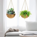 Support de plante suspendu semi-cercle en couleur lavande