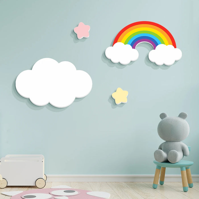 Autocollant mural 3D PVC noir pour chambre parent