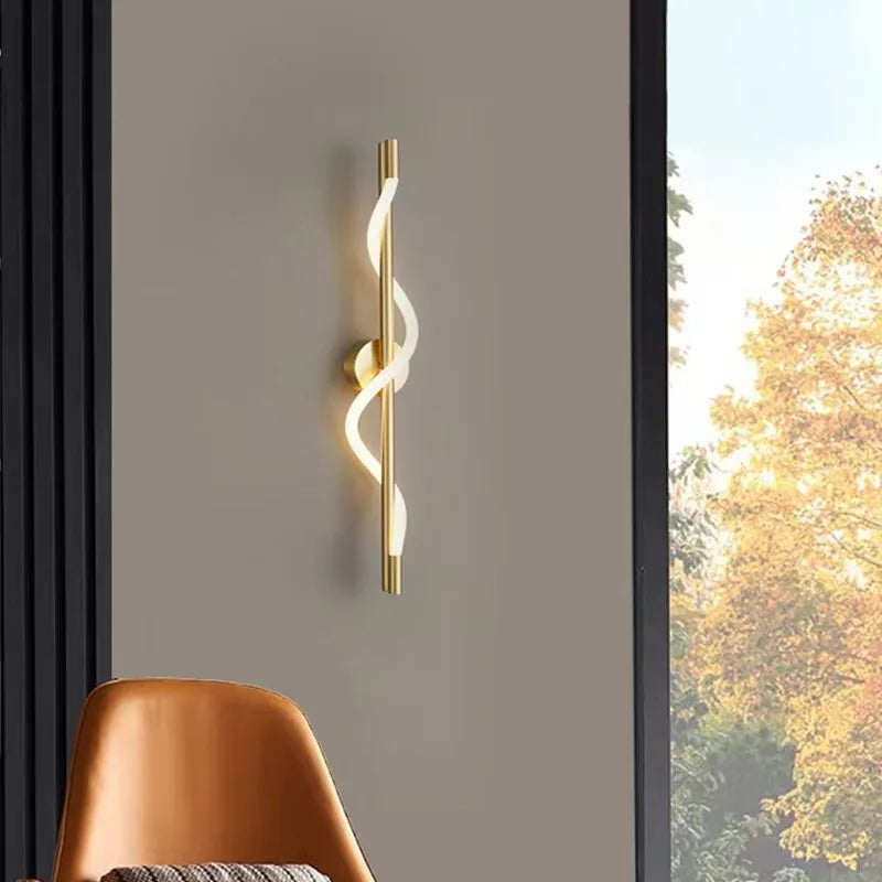 Éclairage mural LED blanc chaud pour salon décoratif