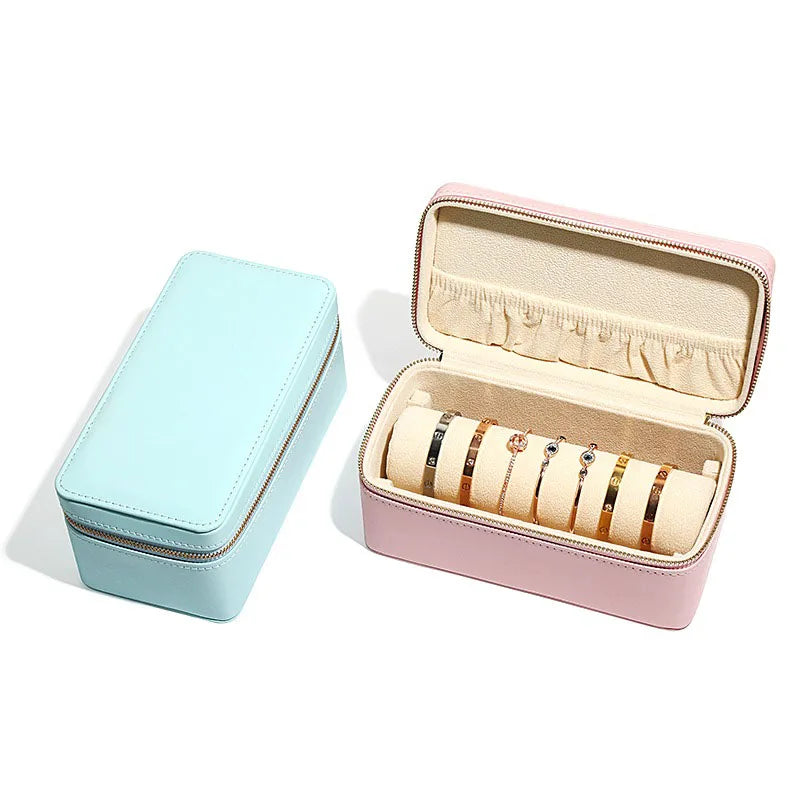 Vue intérieure velours de la boîte à bijoux