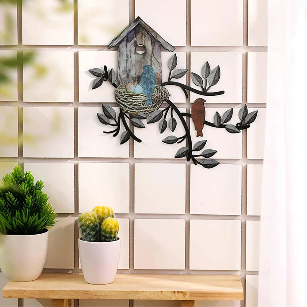 Installation du décor mural en extérieur sur une terrasse