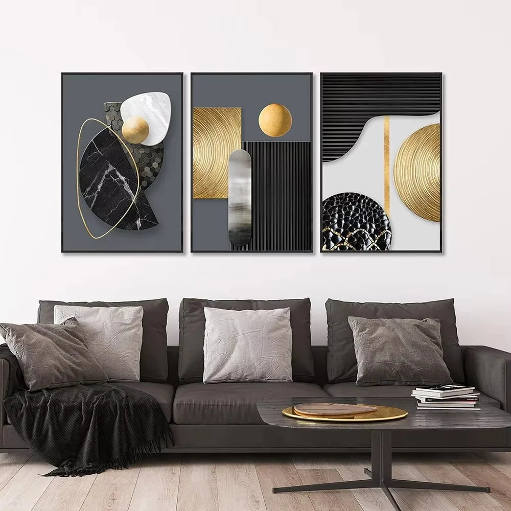 Décoration murale style scandinave noir blanc