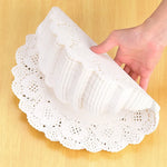 Napperons blancs pour emballage cadeau DIY