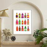 Toile décorative cuisine style scandinave sans cadre