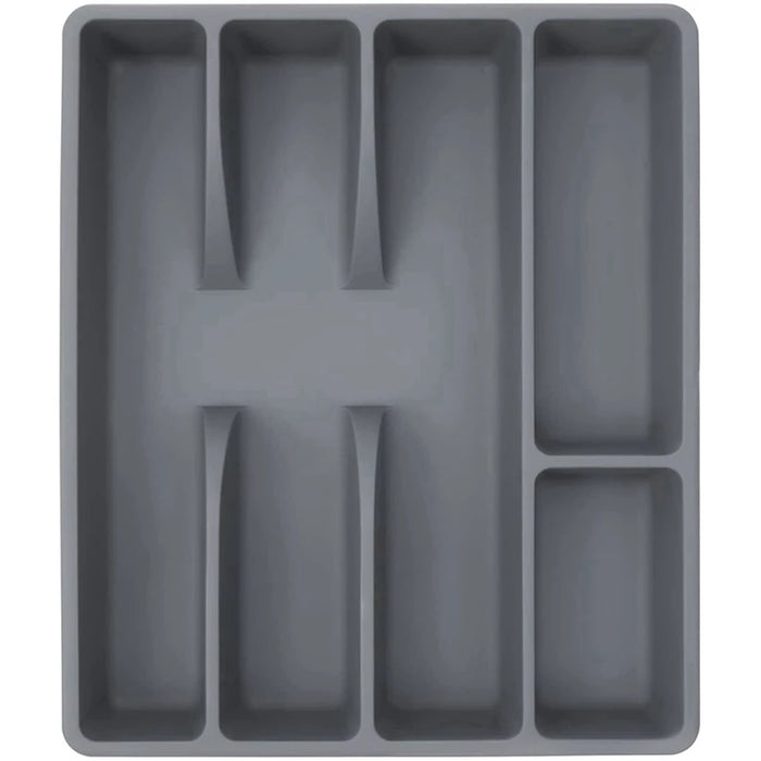 Boîte de rangement couverts plastique kaki foncé organisateur tiroir
