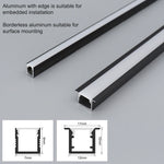 Cache-lumière LED profilé aluminium