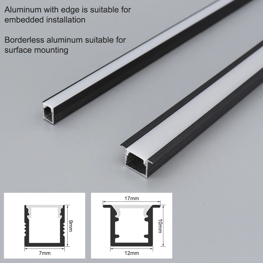 Cache-lumière LED profilé aluminium
