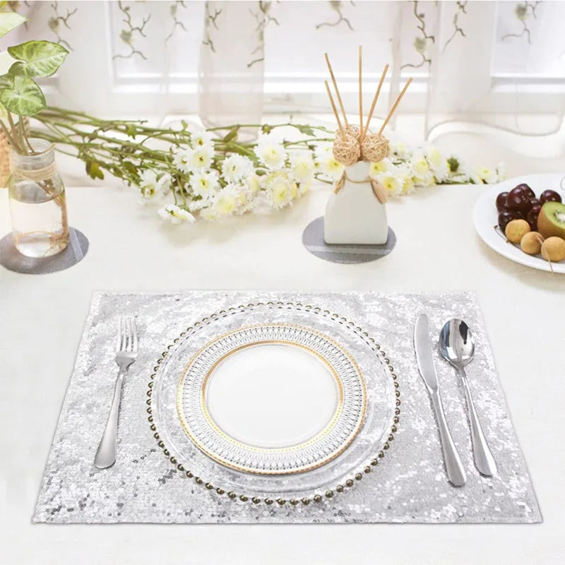 Napperon scintillant pour table de cuisine