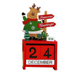Compteur de jours jusqu'à Noël en bois
