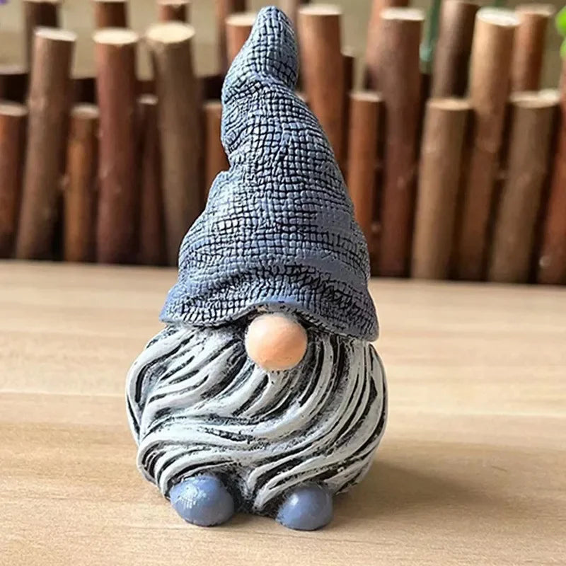 Lutin de Noël violet figurine artisanale