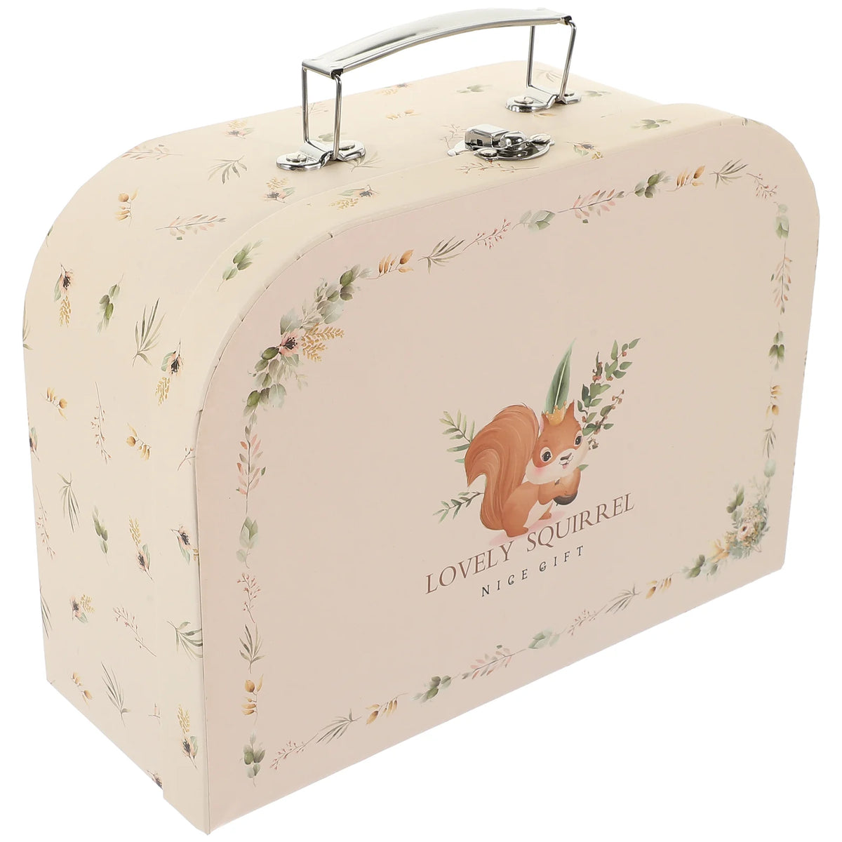 Valise en papier décorative rouge pour rangement
