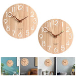 Horloge murale en bois avec mouvement silencieux
