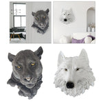 Décoration murale tête d'animal dans un salon moderne