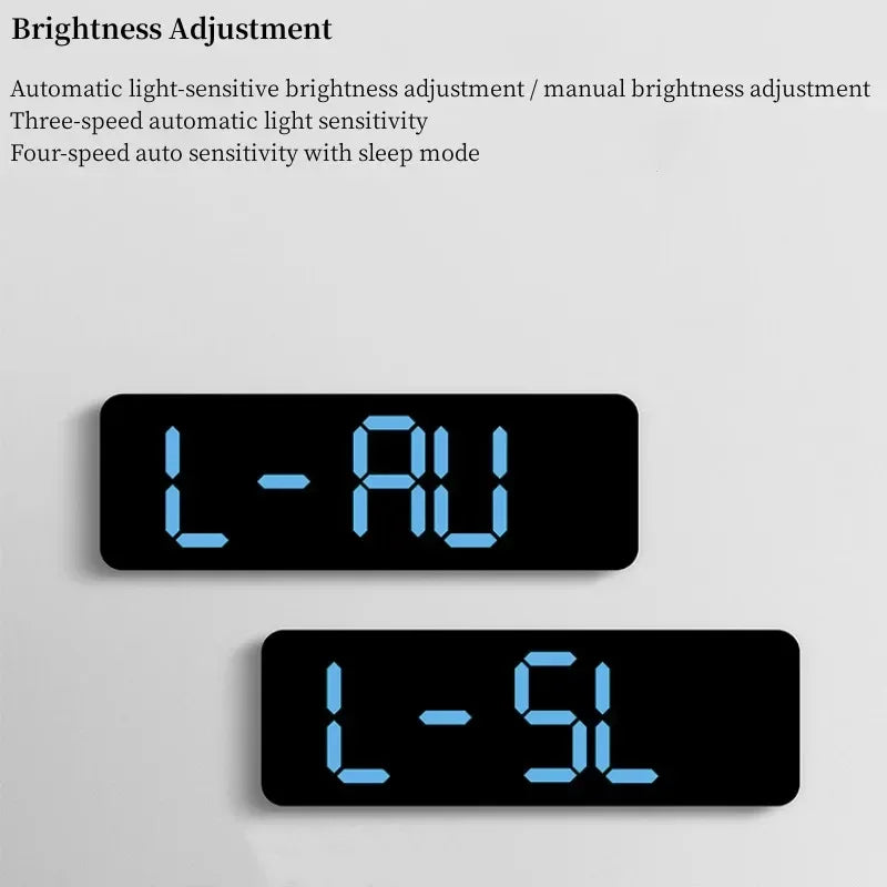 Horloge LED design moderne pour salon
