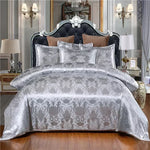 Housse de couette de luxe argent style royal européen