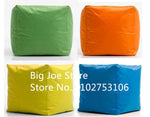 Pouf rond imperméable en tissu de luxe chocolat