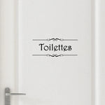 Sticker porte WC personnalisable - Ombre Interieur