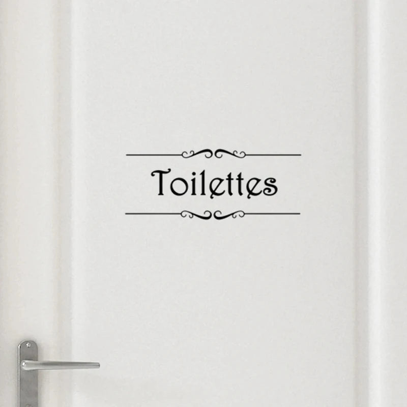 Sticker porte WC personnalisable - Ombre Interieur