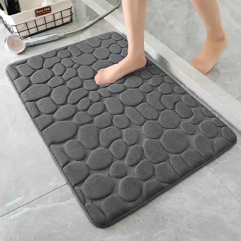Tapis antidérapant salle de bain blanc 40x60 cm