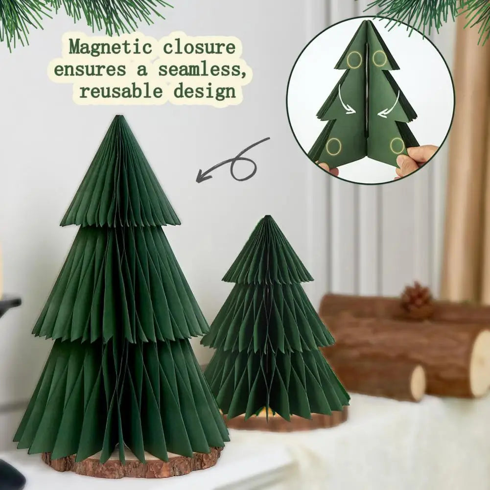 Assemblage facile du sapin de Noël en papier