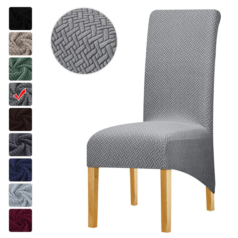 Housse de chaise polaire extensible XL rose