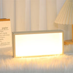 Cadre photo lumineux LED DIY en bois et acrylique de couleur jaune