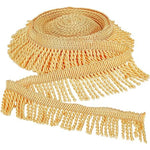 Garniture à franges dorées pour rideaux en polyester