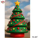 Comparaison des tailles disponibles pour le sapin gonflable (4m, 6m, 8m)