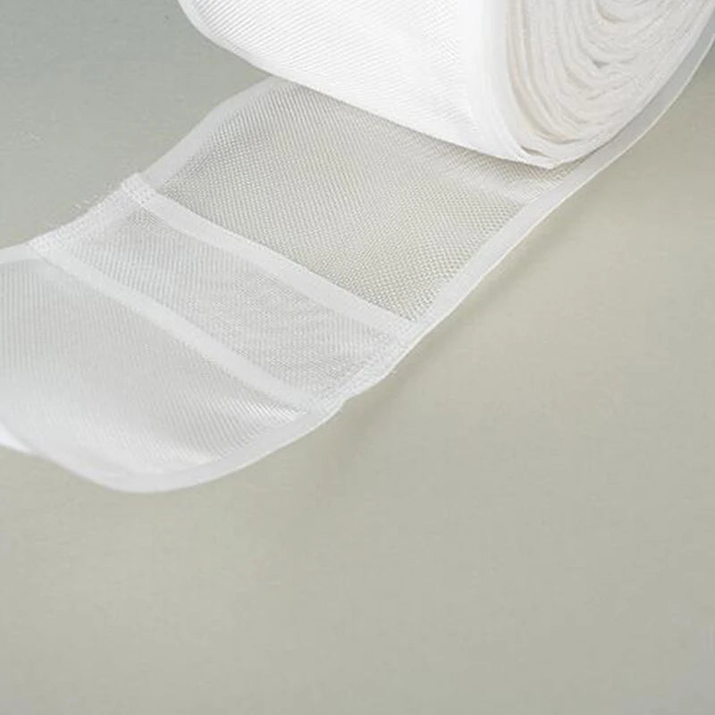 Ruban adhésif rideau nylon blanc 10 mètres