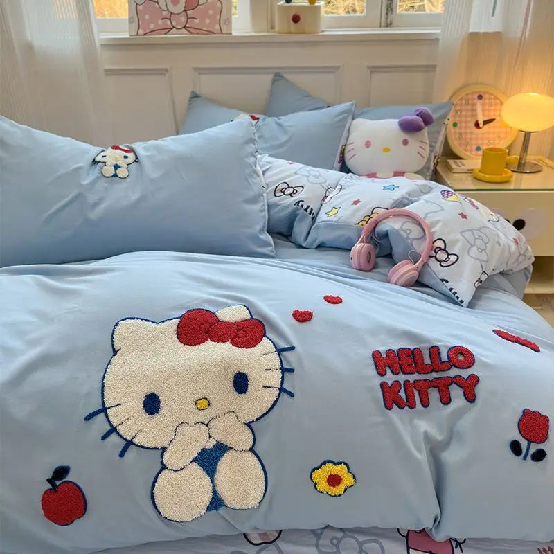Ensemble de lit Hello Kitty 4 pièces