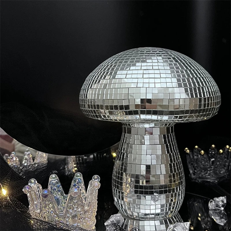 Lampe disco champignon vue de face