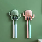 Porte-brosse à dents mural vert avec accessoires de salle de bain