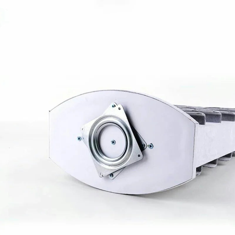 Roulement plateau tournant 360° métal robuste gris foncé