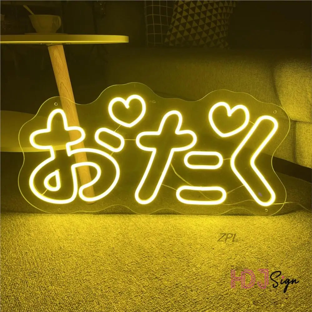 Panneau LED néon personnalisé avec inscription lumineuse en rose pour décoration murale