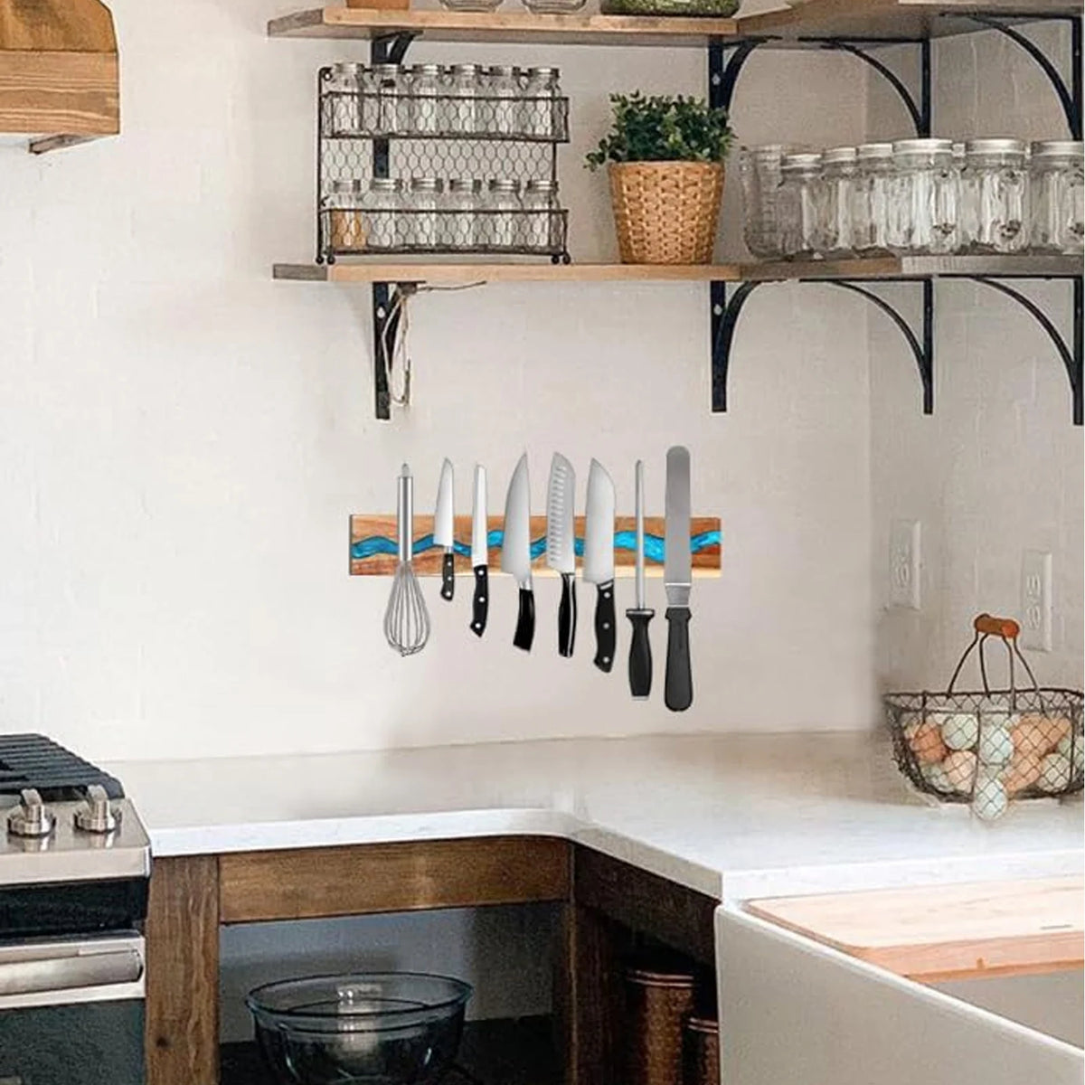 Barre à couteaux magnétique design Ombre Interieur