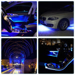 Ruban LED étanche bleu 30 cm