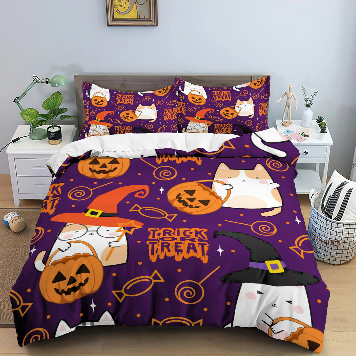 Literie Halloween personnalisable avec photo