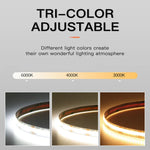 Ruban LED COB 2700K pour éclairage d'ambiance