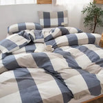 Housse de couette 200x230cm style scandinave sur lit