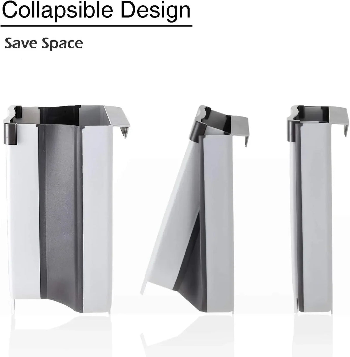Poubelle murale pliable jaune design moderne
