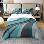 Housse de couette polyester rouge et noir impression 3D