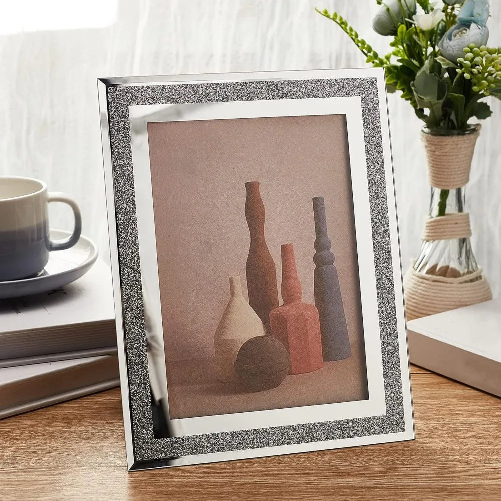Cadre en verre avec photo 18x13 cm dans un intérieur chic