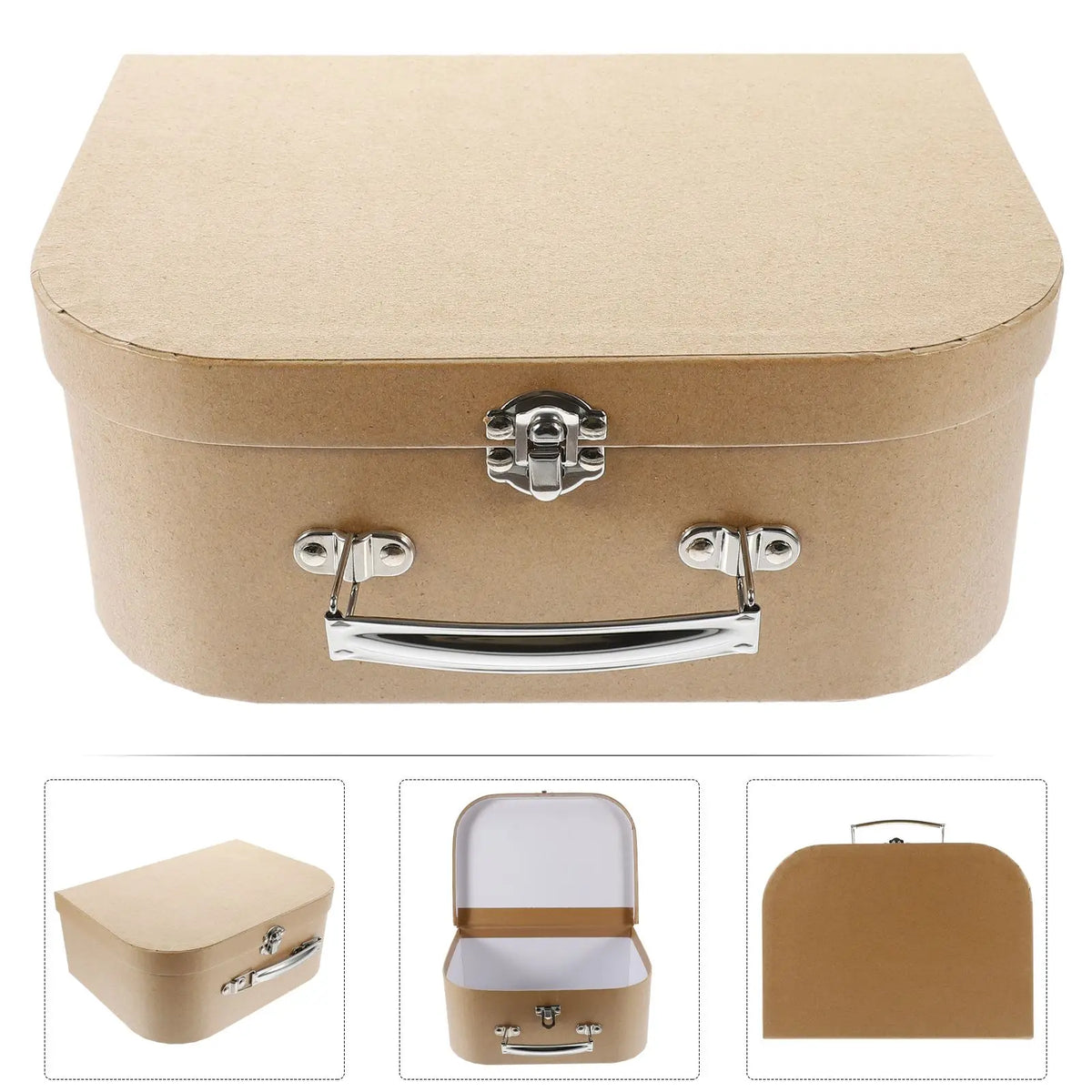 Coffret cadeau en carton avec couvercle et poignée