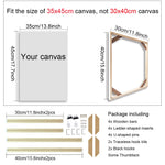 Cadre photo 40x60 en toile sur bois couleur blanc pour une décoration épurée