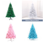 Sapin de Noël blanc artificiel de 210 cm avec décorations rouges et dorées