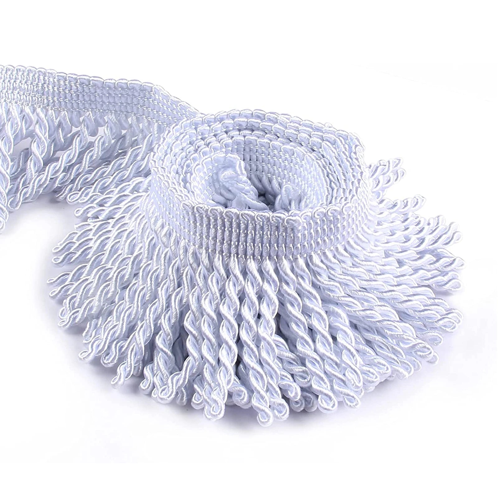 Détail des franges rideau de qualité