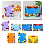 Cadre photo DIY bourgogne avec dessin d'enfant