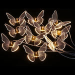 Guirlande lumineuse papillon blanc chaud plafond