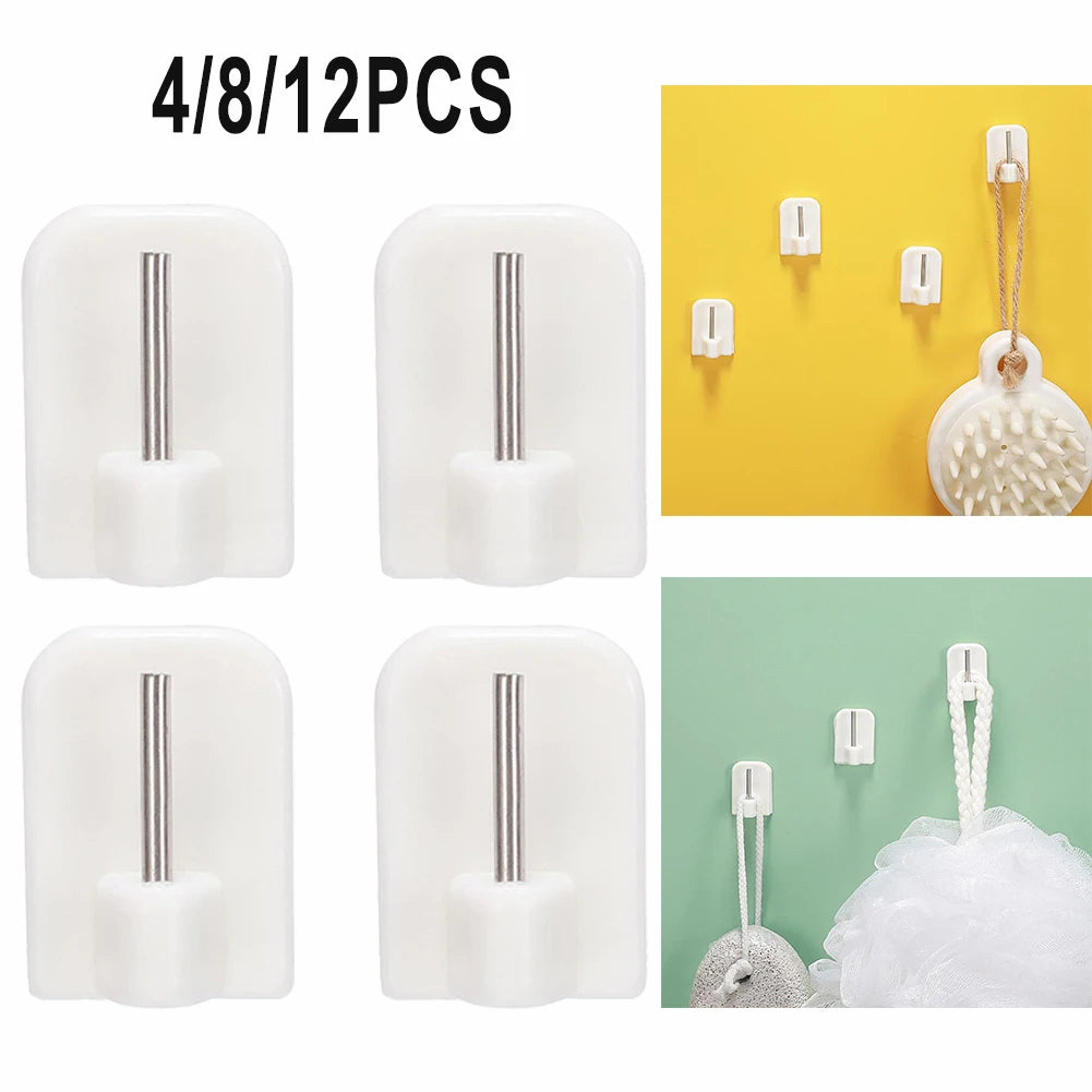 Lot de 8 crochets adhésifs pour rideaux