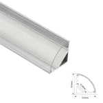 Profil en U gris pour bande LED personnalisable